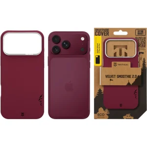 Калъф Tactical MagForce Velvet Smoothie 2.0 Cover за iPhone 18 Pro Max, бордо 6