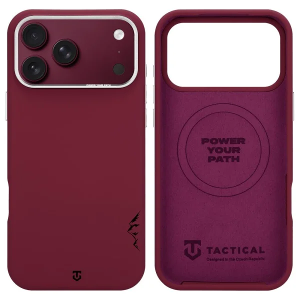 Tactical MagForce Velvet Smoothie 2.0 Cover case for iPhone 18 Pro, burgundy 5