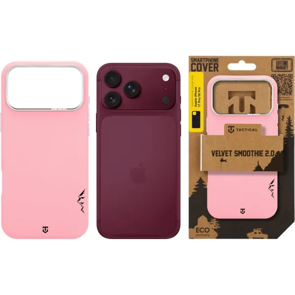 Tactical MagForce Velvet Smoothie 2.0 Cover case for iPhone 18 Pro, pink 6