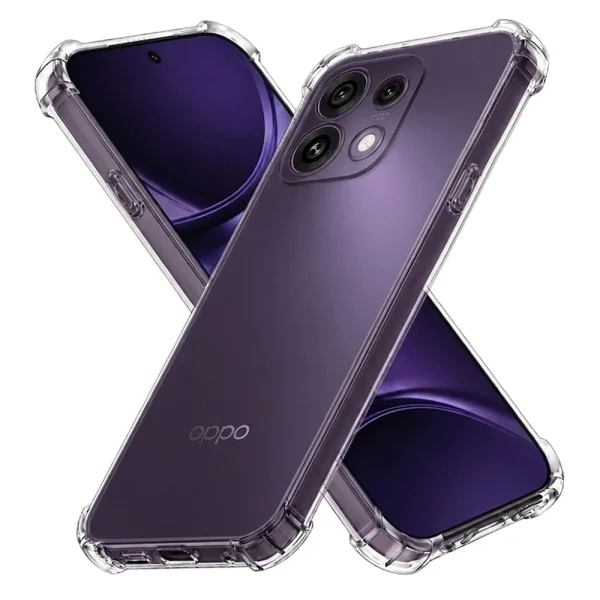 Калъф Techsuit Shockproof Clear Silicone за Oppo Reno16 F / Reno16 FS, прозрачен 1