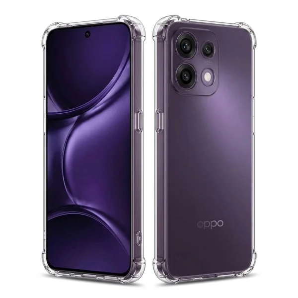 Калъф Techsuit Shockproof Clear Silicone за Oppo Reno16 F / Reno16 FS, прозрачен 2