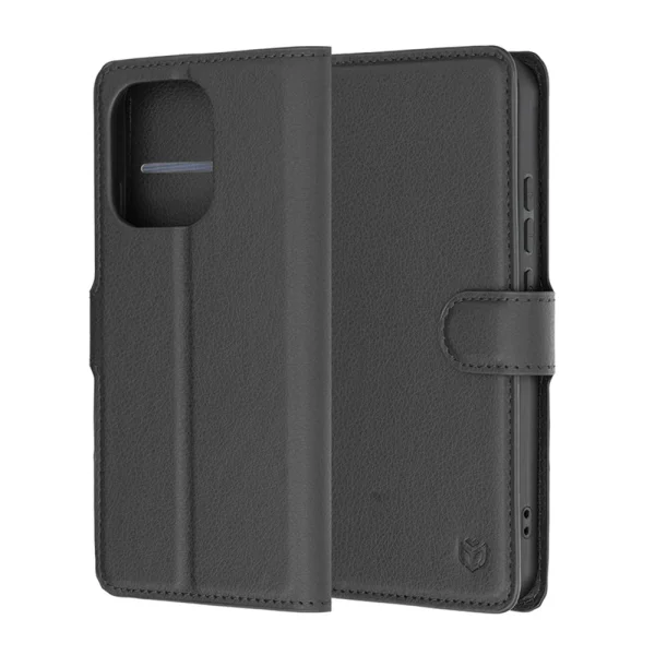Калъф тефтер Techsuit Leather Folio за Oppo Reno16 F / Reno16 FS, черен 6