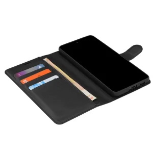 Калъф тефтер Techsuit Leather Folio за Oppo Reno16 F / Reno16 FS, черен 3