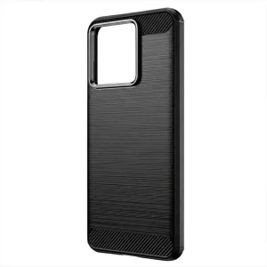 Силиконов калъф Techsuit Carbon Silicone за Motorola Edge 70 Max, черен 3