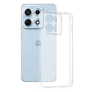 Калъф Techsuit Clear Silicone за Motorola Edge 70 Max, прозрачен