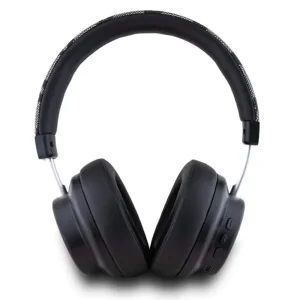 Слушалки DKNY PU Leather Checkered Pattern Wireless Headphone, черен