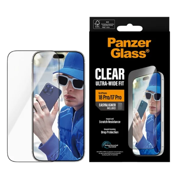 Стъклен протектор Safe за iPhone 17 Pro / iPhone 18 Pro UWF EasyAligner 4