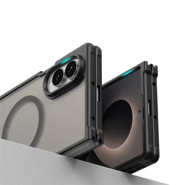Калъф Techsuit HaloFrost II, съвместим с MagSafe за iPhone Duo, черен 4