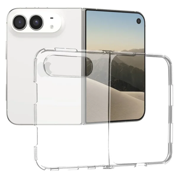 Techsuit Clear Silicone Case for iPhone Duo, transparent 1