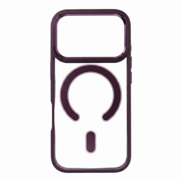 Case Color Mag Cover, compatible with Magsafe for Iphone 18 Pro, burgundy 2