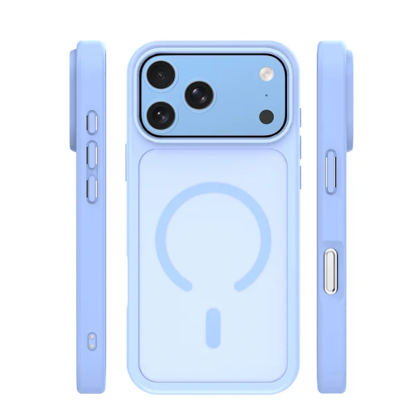 Калъф Mag Matt big hole за iPhone 18 Pro, светло син 2