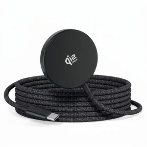 Безжично зарядно XO inductive charger, QI2.2, JH025, magnetic, черен