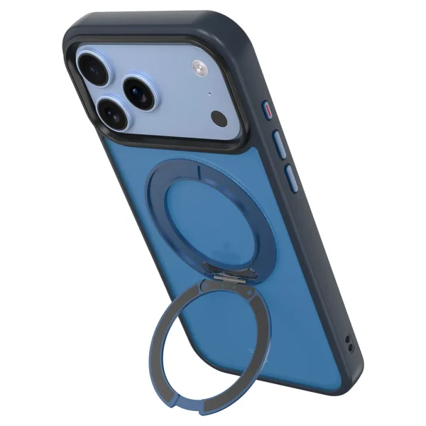 Калъф Tactical MagForce, съвместим с Magsafe Hyperstand Cover за iPhone 18 Pro Max, тъмно син 4