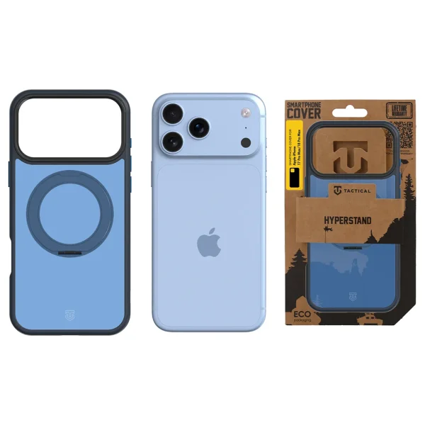 Калъф Tactical MagForce, съвместим с Magsafe Hyperstand Cover за iPhone 18 Pro Max, тъмно син 5