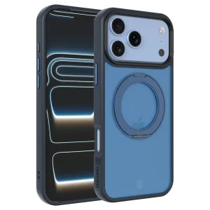 Калъф Tactical MagForce, съвместим с Magsafe Hyperstand Cover за iPhone 18 Pro Max, тъмно син