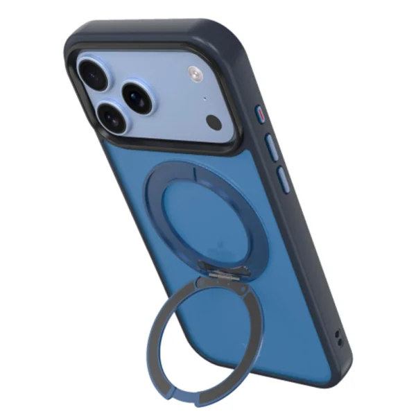 Калъф Tactical MagForce, съвместим с Magsafe Hyperstand Cover за iPhone 18 Pro, тъмно син 4