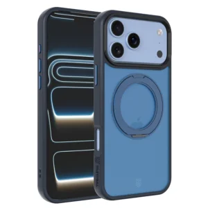 Калъф Tactical MagForce, съвместим с Magsafe Hyperstand Cover за iPhone 18 Pro, тъмно син