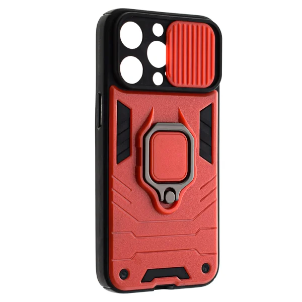 Shockproof case Ring Lens for iPhone 13 Pro, Red 2