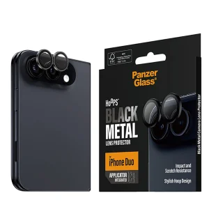 Стъклен Протектор за камера PanzerGlass за iPhone Duo, Hoops, черен 4