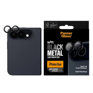 Стъклен Протектор за камера PanzerGlass за iPhone Duo, Hoops, черен 2