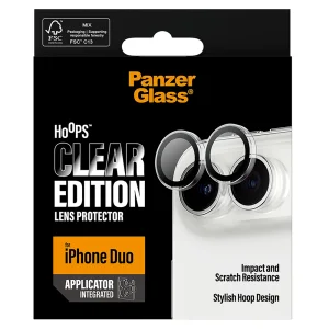 Стъклен Протектор за камера PanzerGlass за iPhone Duo, Hoops, прозрачен 5