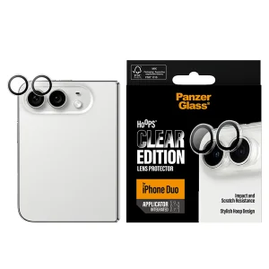 Стъклен Протектор за камера PanzerGlass за iPhone Duo, Hoops, прозрачен 2