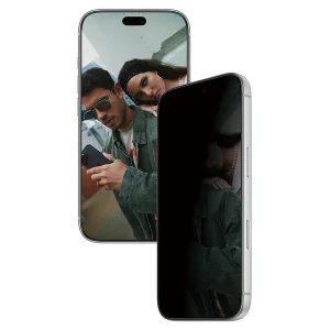 Стъклен Протектор SAFE за iPhone 18 Pro, 2-Way Privacy, Ultra-Wide Fit m. EasyAligner, черен
