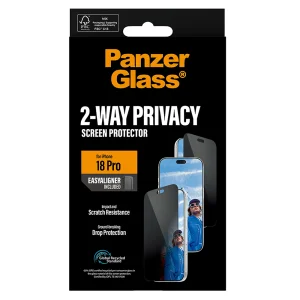 Стъклен Протектор PanzerGlass за iPhone 18 Pro, 2-Way Privacy, Ultra-Wide Fit w. EasyAligner, черен 6