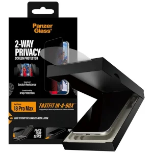 Стъклен Протектор PanzerGlass за iPhone 18 Pro Max, 2-Way Privacy, Ultra-Wide Fit w. FASTFIT IN-A-BOX, черен 5