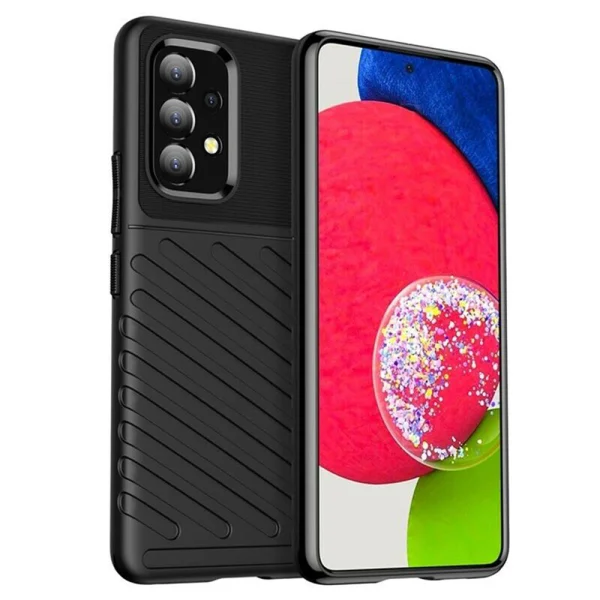 Силиконов калъф Thunder за Samsung Galaxy A53 5G, Черен 2