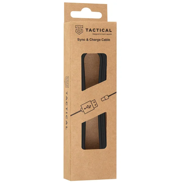 Кабел Tactical Smooth Thread, USB-A/USB-C, 1m, черен 2