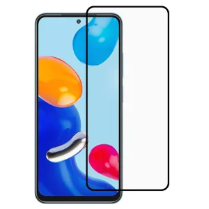 Стъклен протектор за Xiaomi Redmi Note 11 4G, 5D Full Glue, Черен