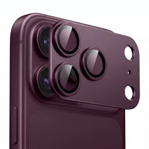 Стъклен Протектор за камера Tel Protect за iPhone 18 Pro Max, бордо 2