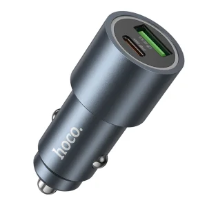 Car charger HOCO Z60, USB A + USC C, PD, QC3.0, 48W, black