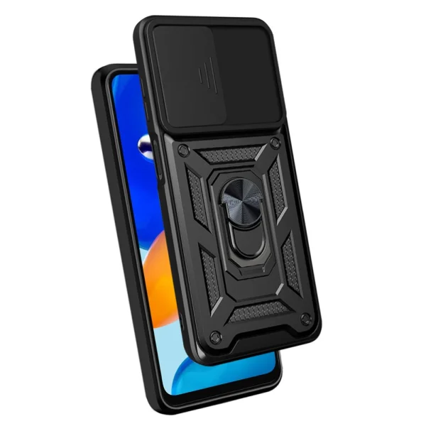 Shockproof case Slide Camera for Xiaomi Redmi Note 11 4G, Black 2