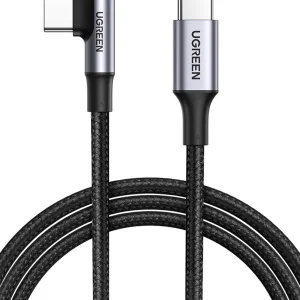 Кабел UGREEN US334, USB-C / USB-C, 5A, 100W, 90", 2m, черен