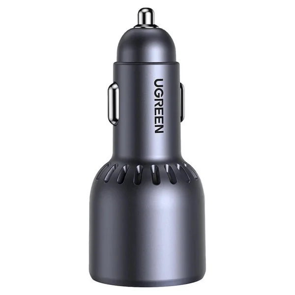 Car Charger UGREEN EC703, 2xUSB-C + 1xUSB A, 75W, dark gray 2