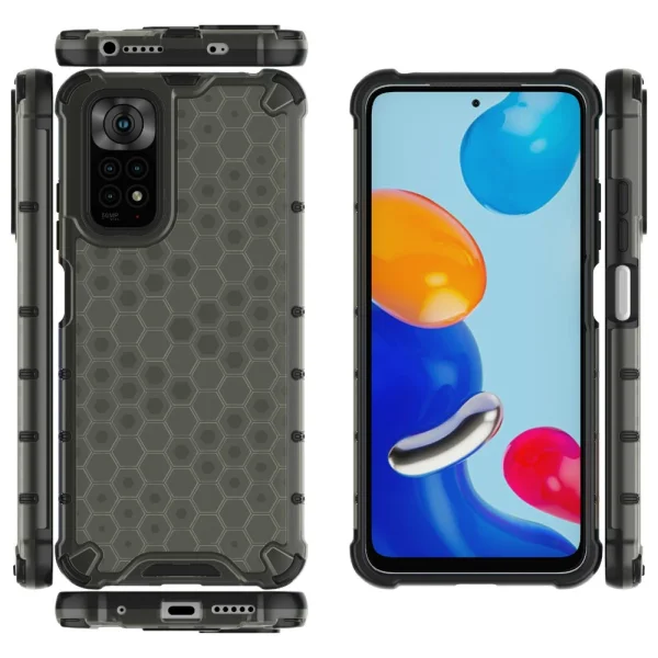 Удароустойчив Калъф Shock Absorber за Xiaomi Redmi Note 11 4G, Черен 2