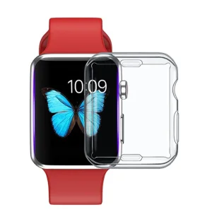 Silicone Case for Apple Watch Series 7 41mm, Transparent -White 3