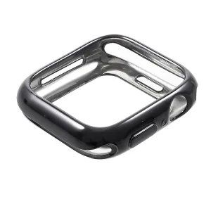 Силиконов бъмпер Electroplated за часовник Apple Watch Series 4 40mm, Черен