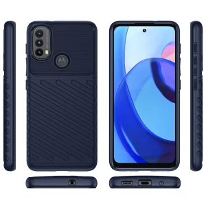 Силиконов Калъф Twill Skin за Motorola Moto E20 / E30 / E40, Син 5