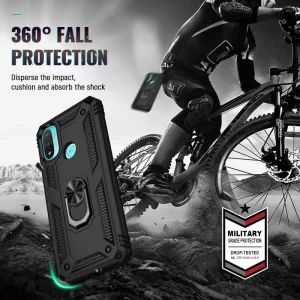 Удароустойчив калъф Hybrid Cover за Motorola Moto E20, Черен 5