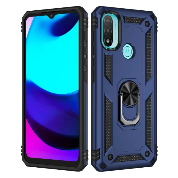 Shockproof case Hybrid Cover for Motorola Moto E20, Blue 2