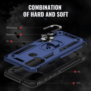 Shockproof case Hybrid Cover for Motorola Moto E20, Blue 3