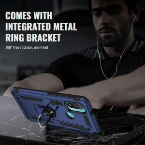Shockproof case Hybrid Cover for Motorola Moto E20, Blue 5
