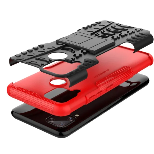 Shockproof Case Shockproof Pattern for Realme C15/C11, Red 6
