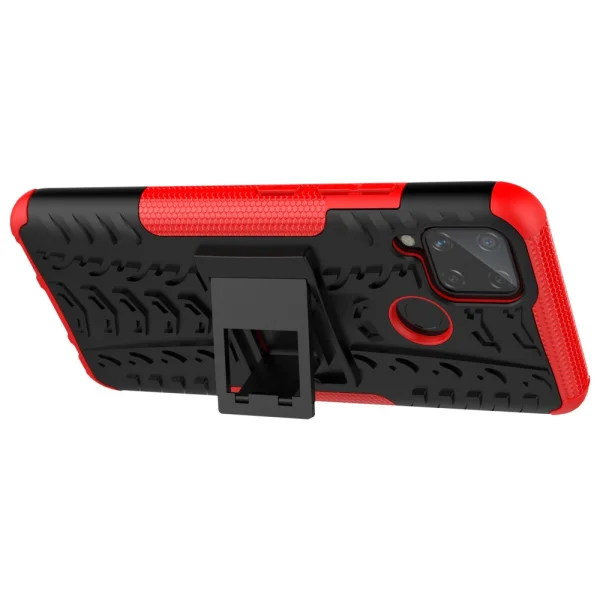 Shockproof Case Shockproof Pattern for Realme C15/C11, Red 5