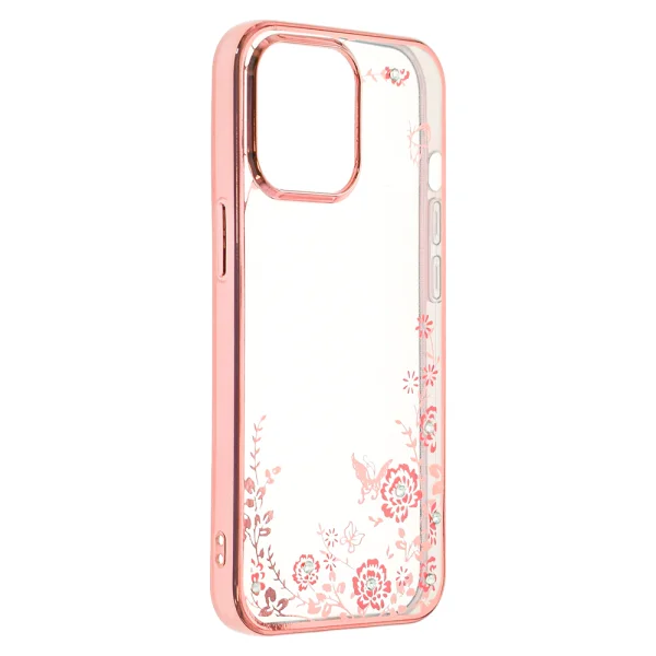 FLOWER Silicone Case for iPhone 13 Pro, Pink 2