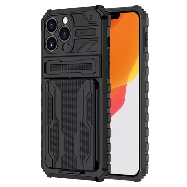 Удароустойчив Калъф с Поставка COMBO Case за iPhone 13 Pro, Черен 1