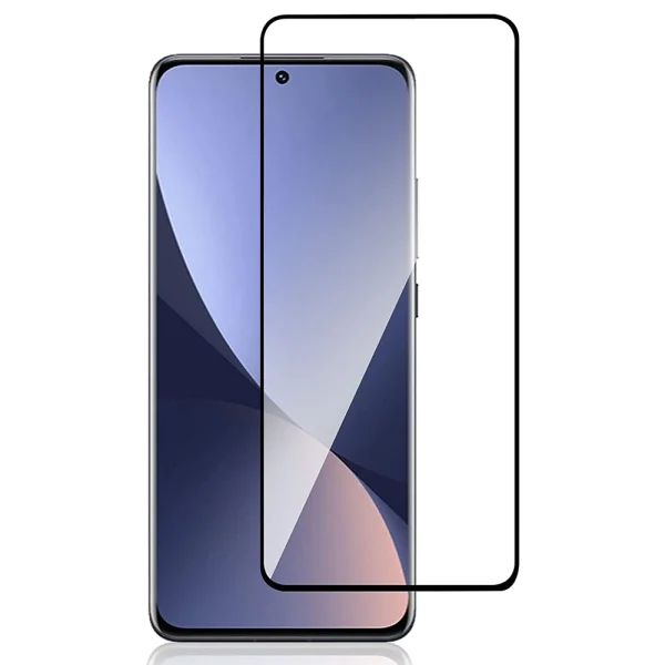 Стъклен протектор 5D Full Glue за Xiaomi 12 Pro, Черен 1